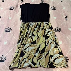 New Directions Abstract A-Line Dress